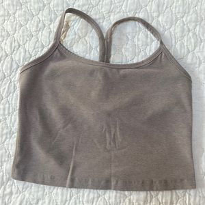 Beyond Yoga Neutral Top with shelf bra size small